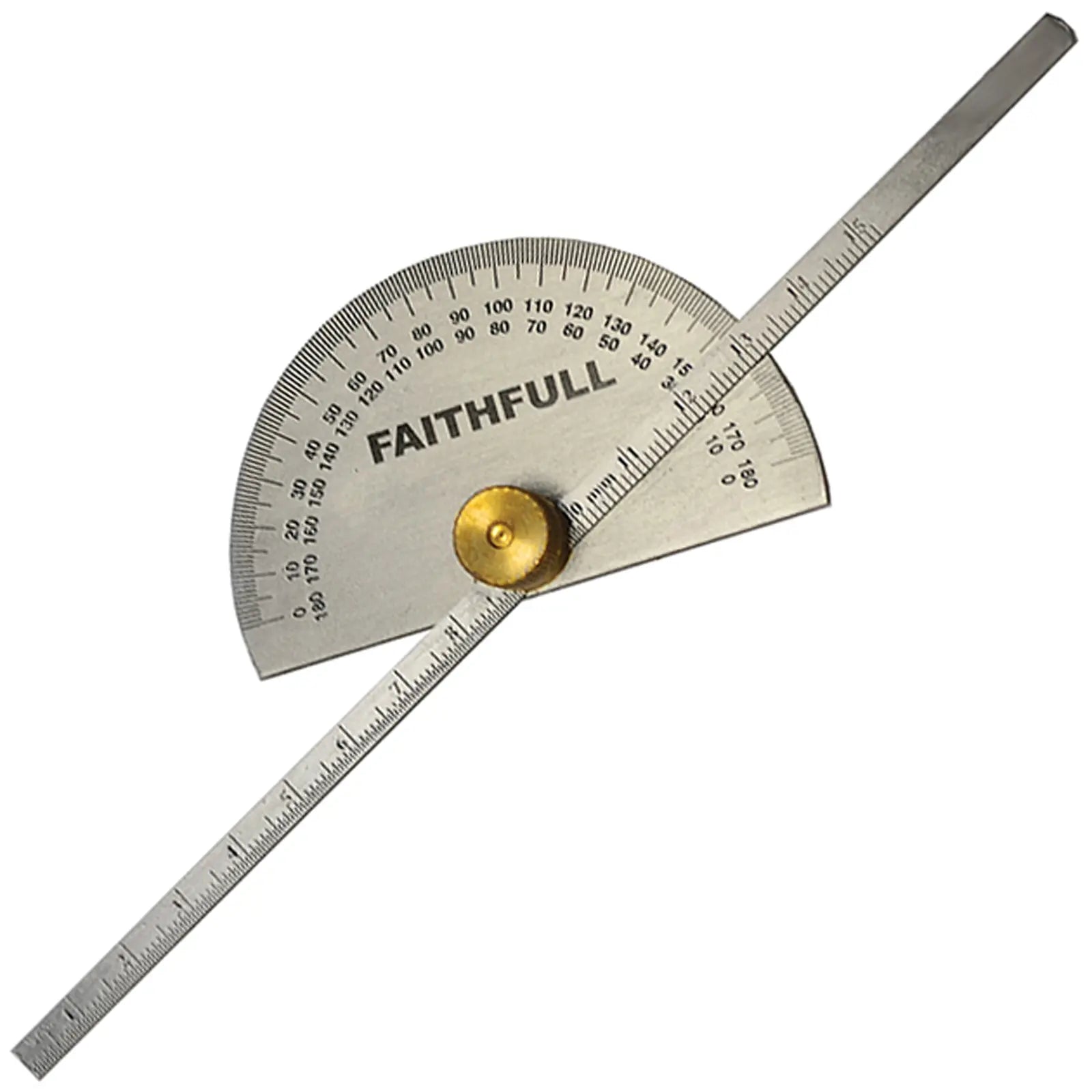 Faithfull 150mm Depth Gauge with Protractor 