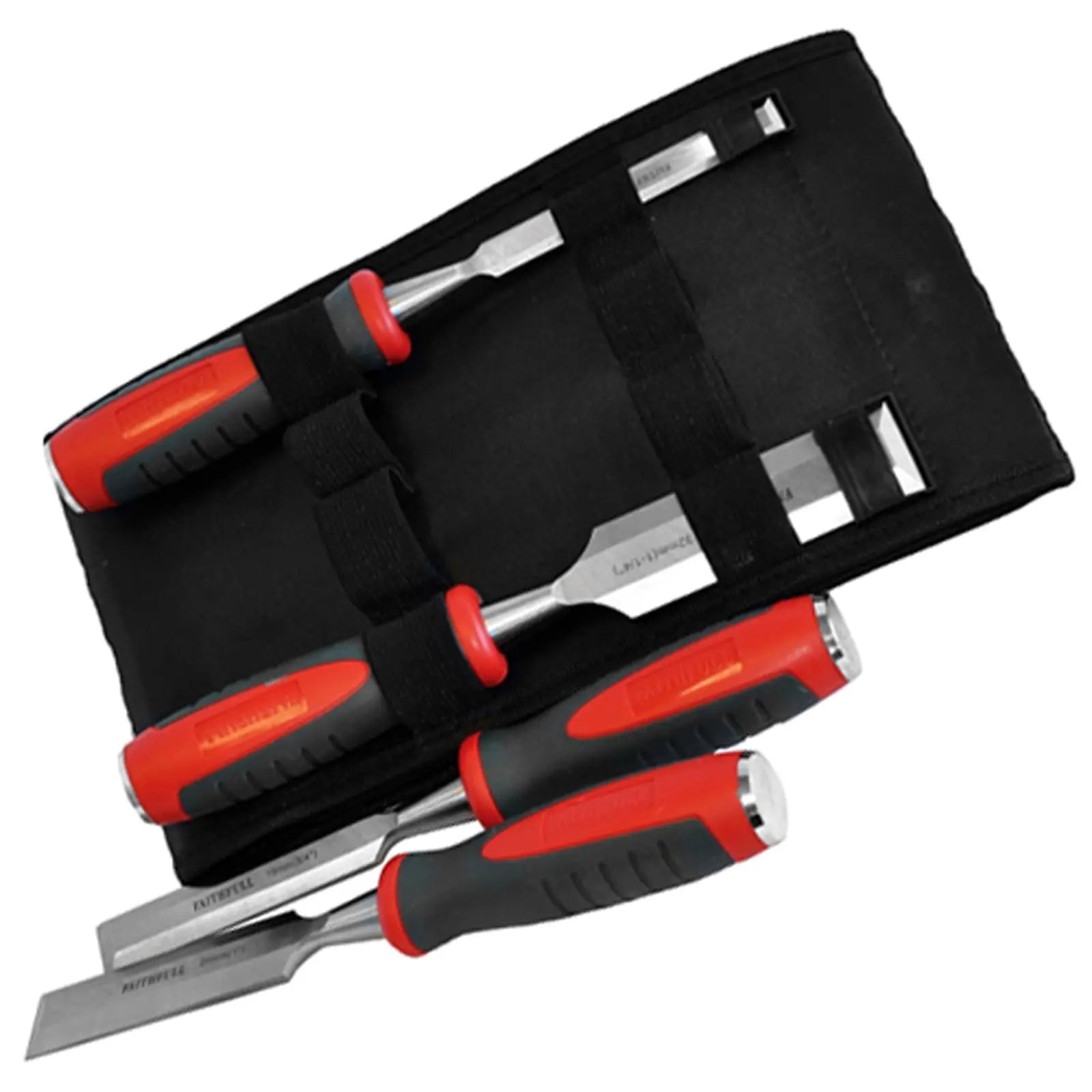 Faithfull 4 Piece Soft Grip Chisel Set with Storage Wallet 12-32mm 