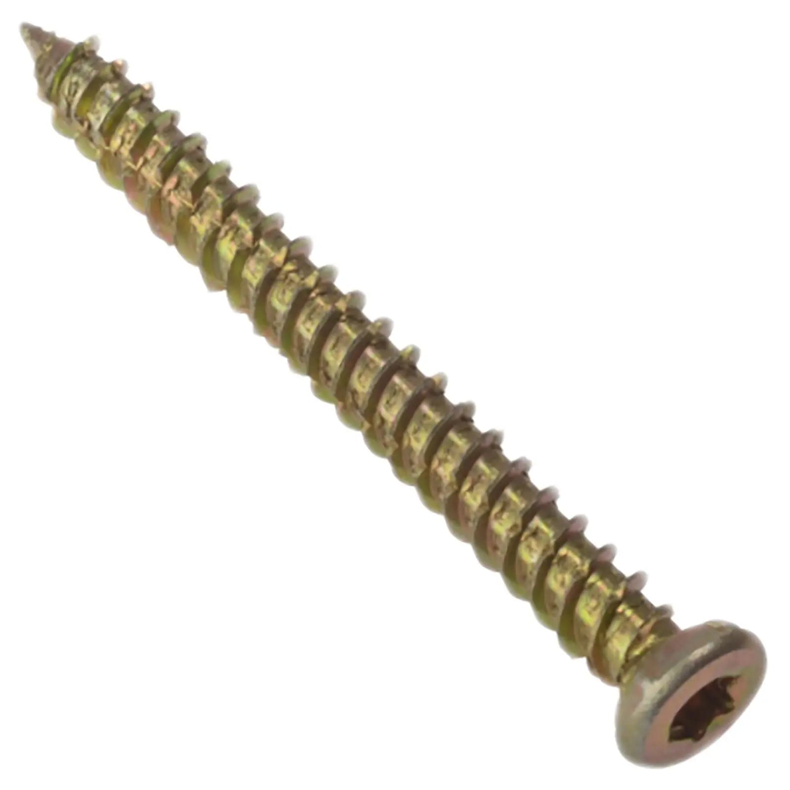 ForgeFix Concrete Frame Screw Zinc Yellow Passivated 