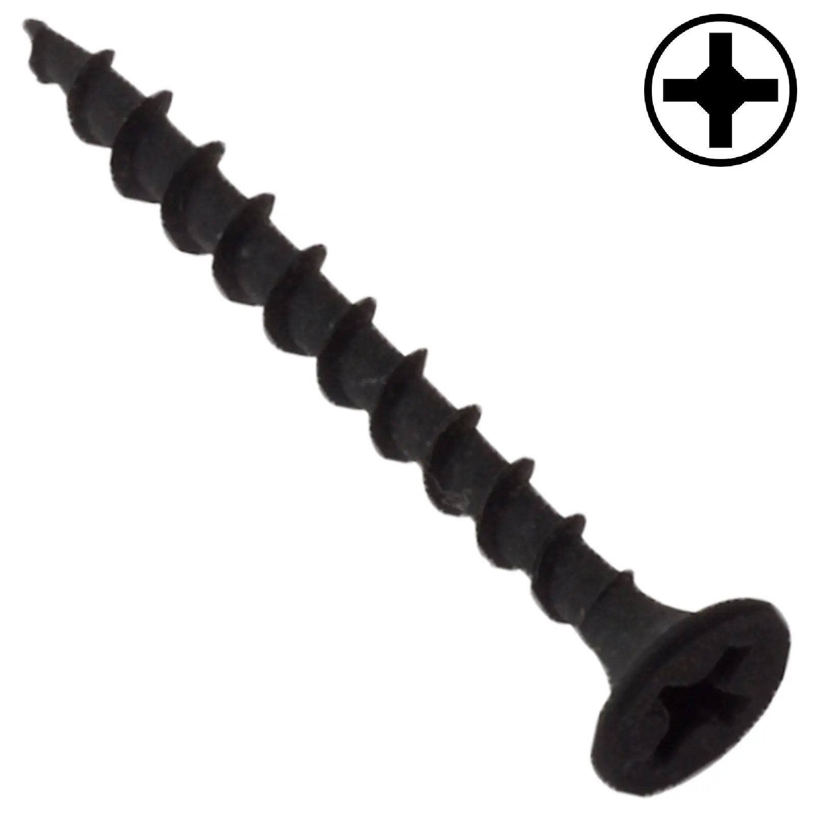 ForgeFix Plasterboard Drywall Screws Black Phosphate Finish 