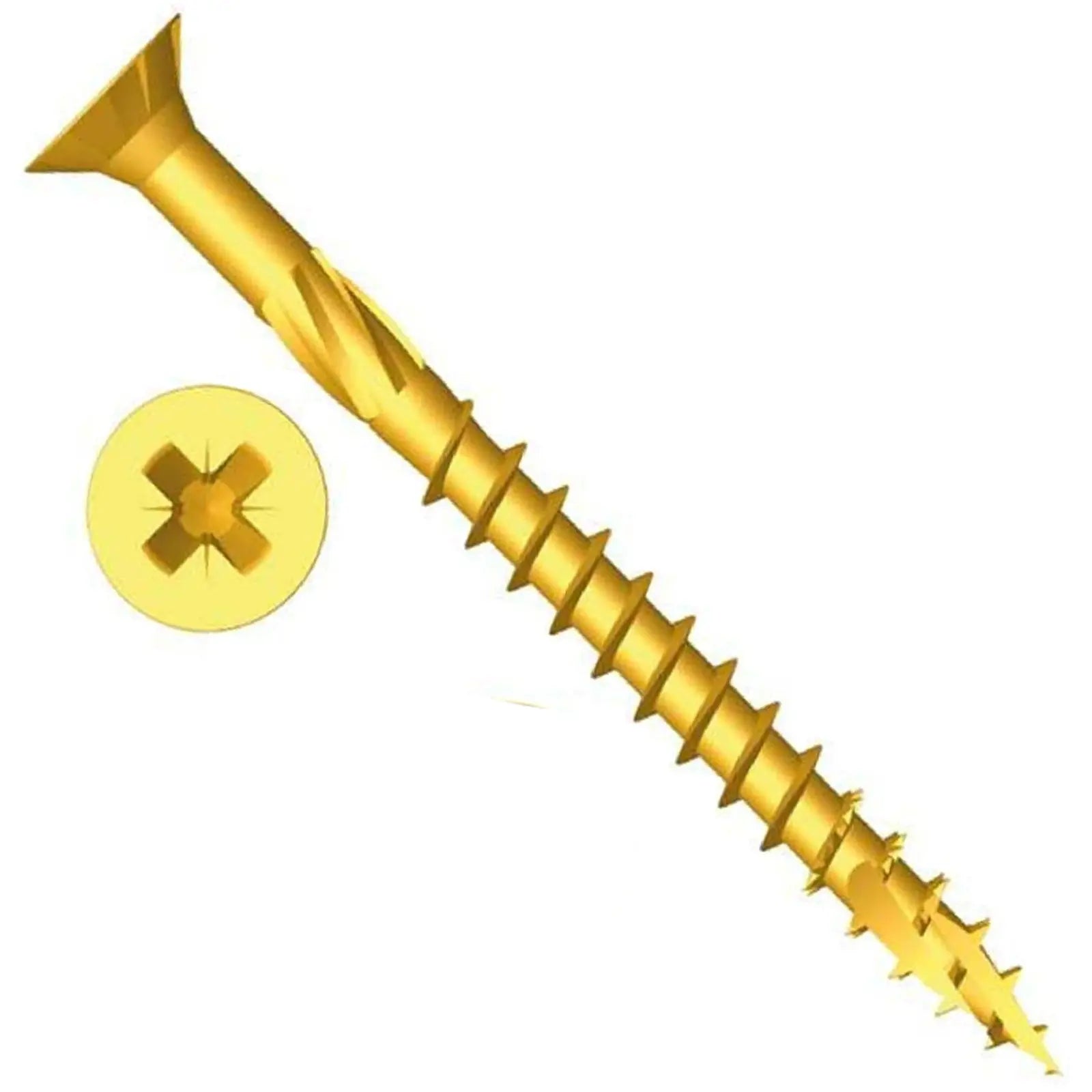 ForgeFix Pozi ForgeFast Elite Fast Start Wood Screws Zinc Yellow 