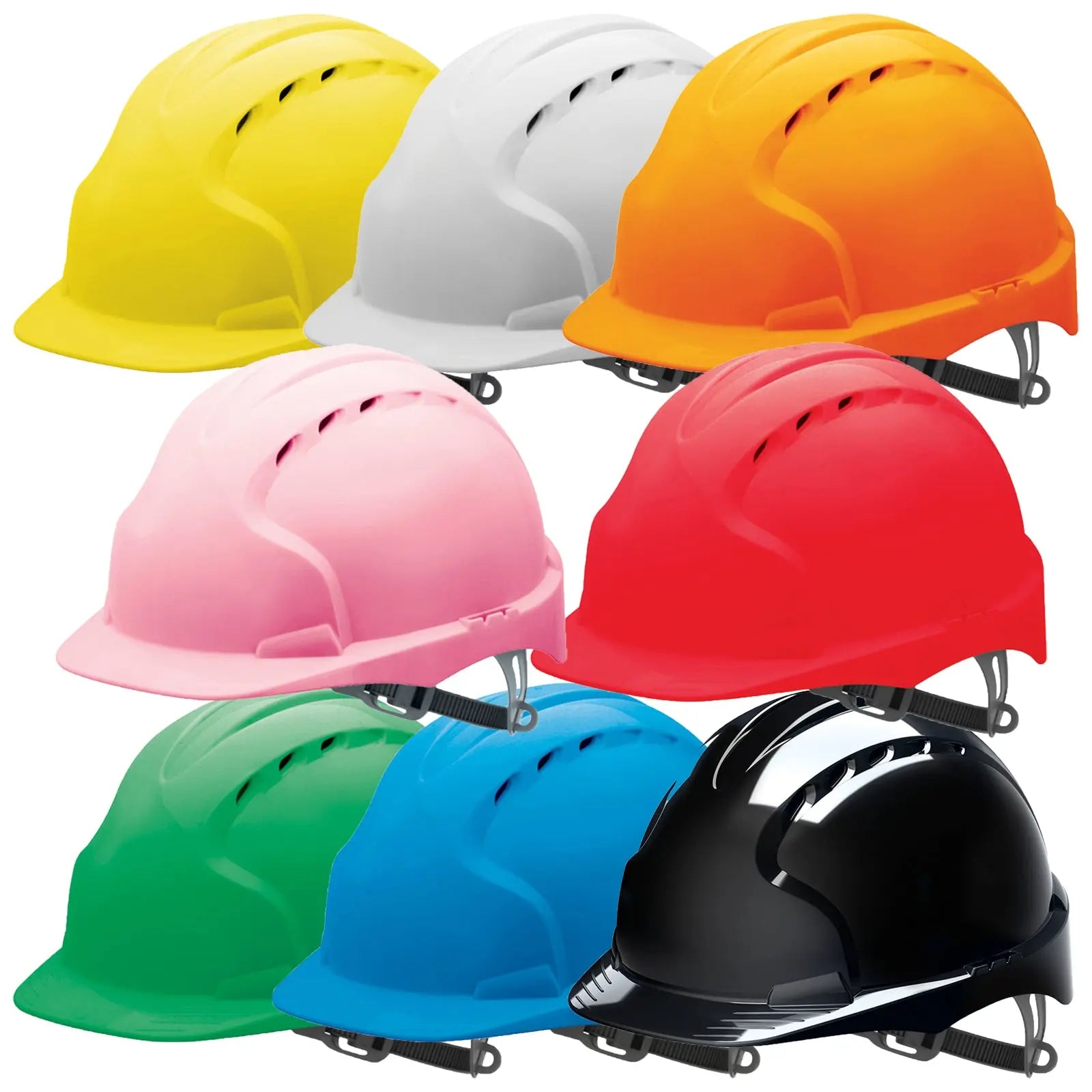 JSP Evo 2 Vented Safety Helmet with Slip Ratchet 