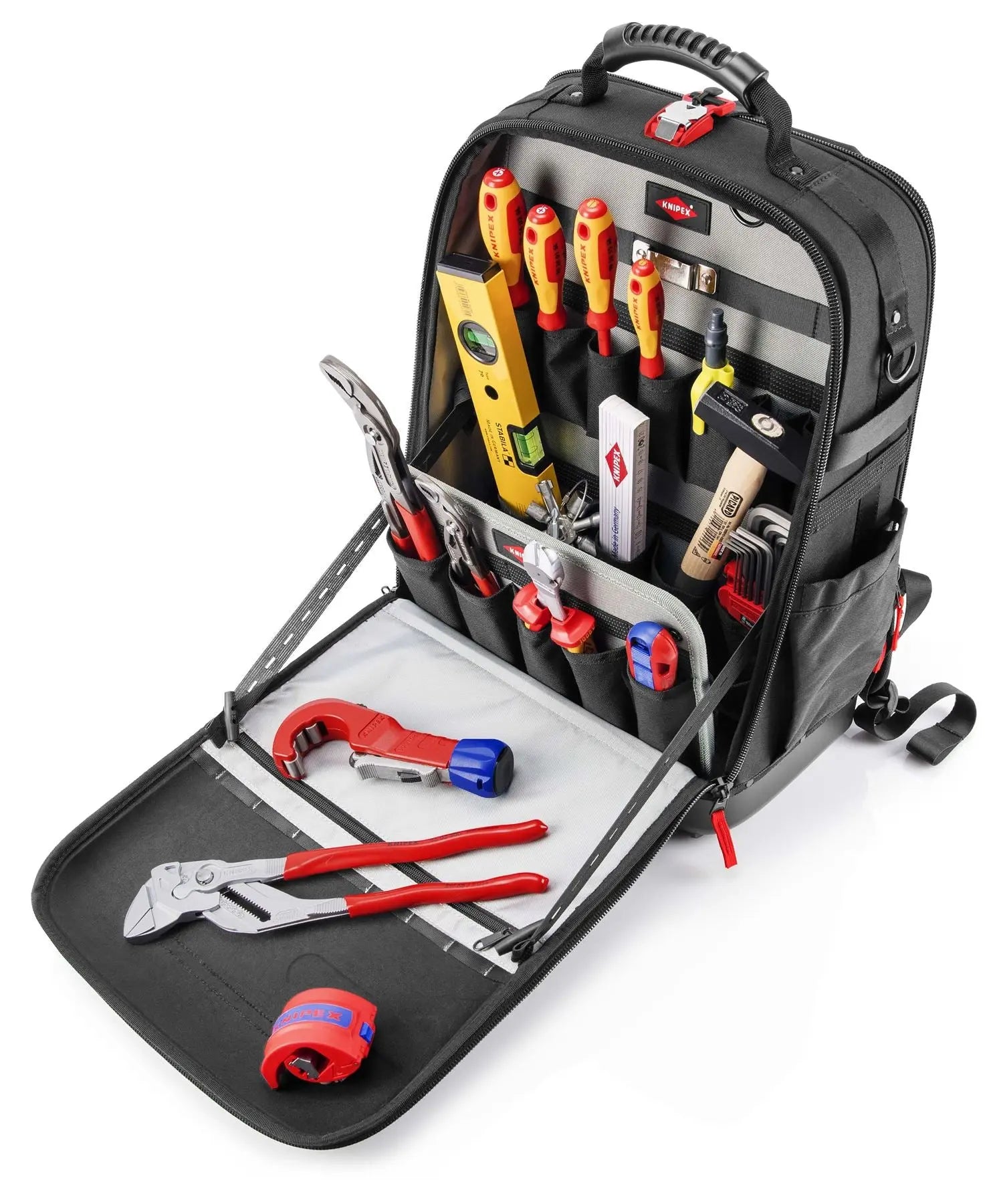 Knipex Tool Backpack Bag Modular X18 Plumbing 17 Piece Kit 00 21 50 S  White Rose Tools