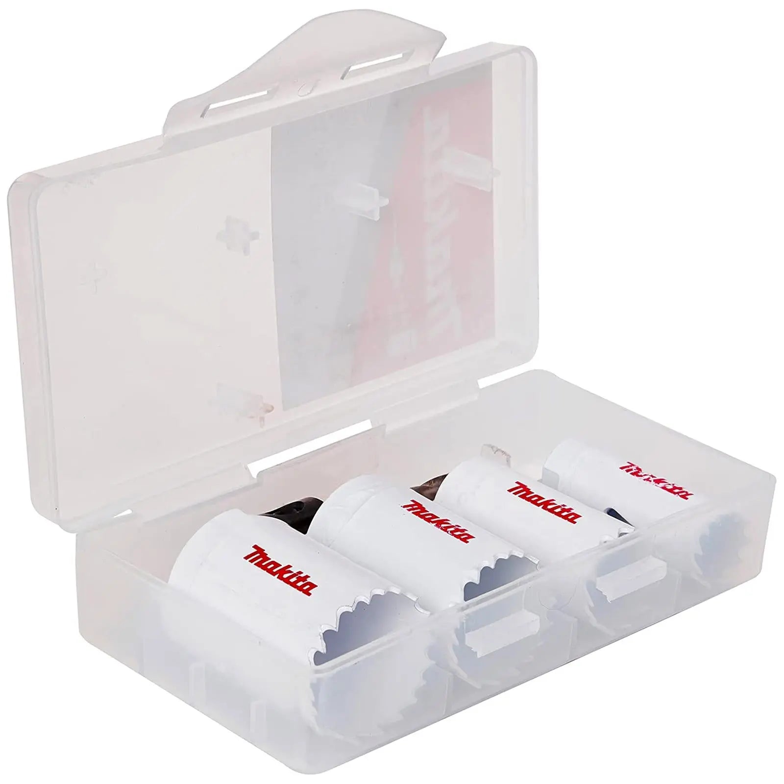Makita Holsesaw Kit Small Bi-Metal 5 Pieces 20-35mm and Arbor in Case D-34855  White Rose Tools
