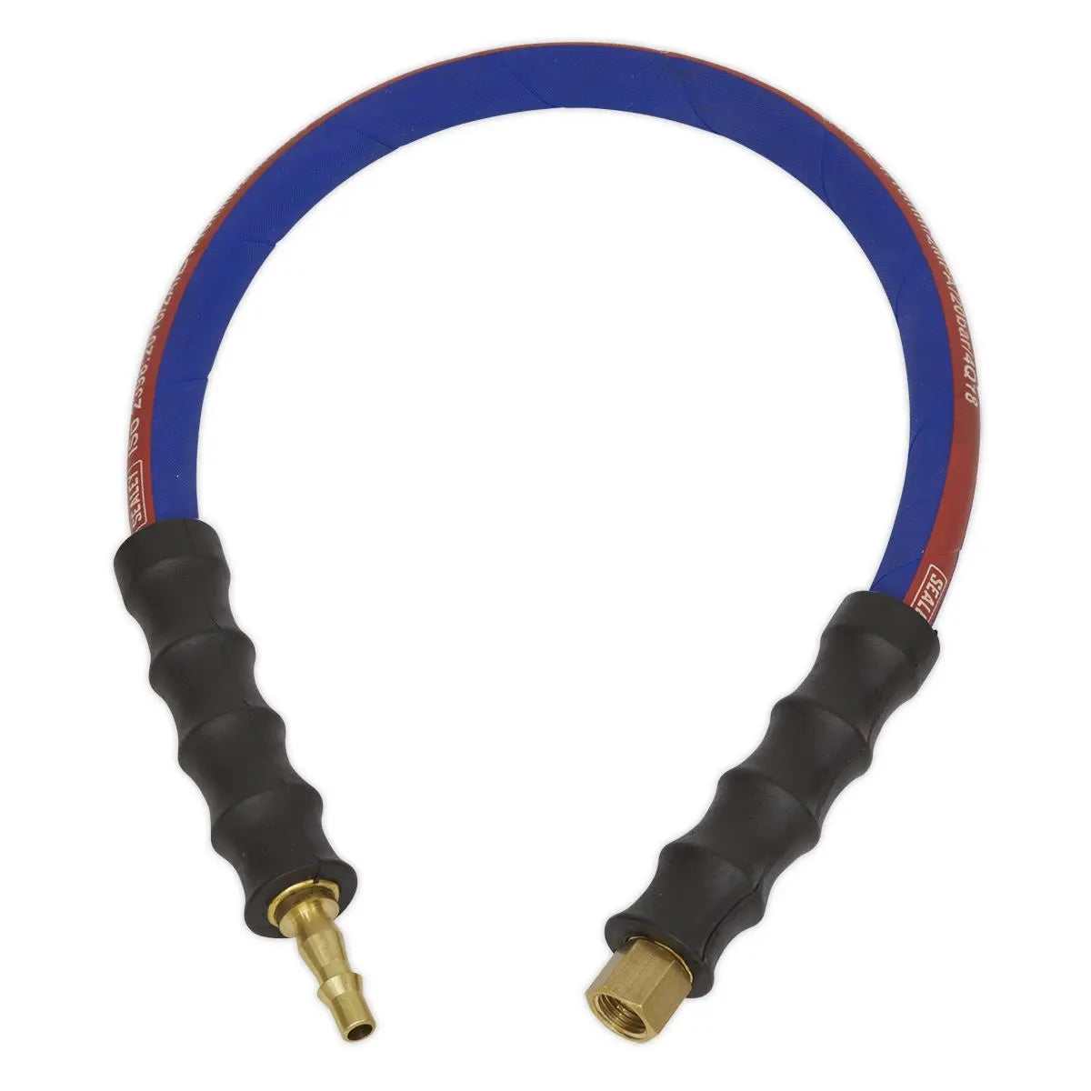Sealey 600mm Air Leader Hose 8mm Diameter 1/4" BSP Union Bore Tail Pipe Female 