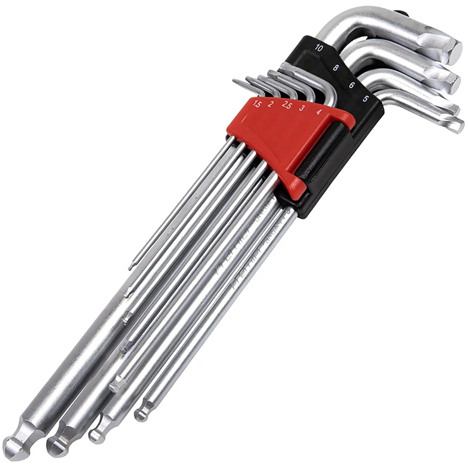 Sealey Ball End Hex Key Set Lock On 9 Piece 1.5mm-10mm Metric Premier 