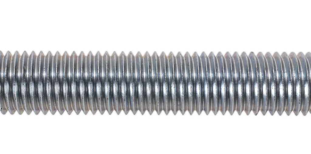 Sealey M6-24 1m Studding Threaded Bar Zinc Plated 