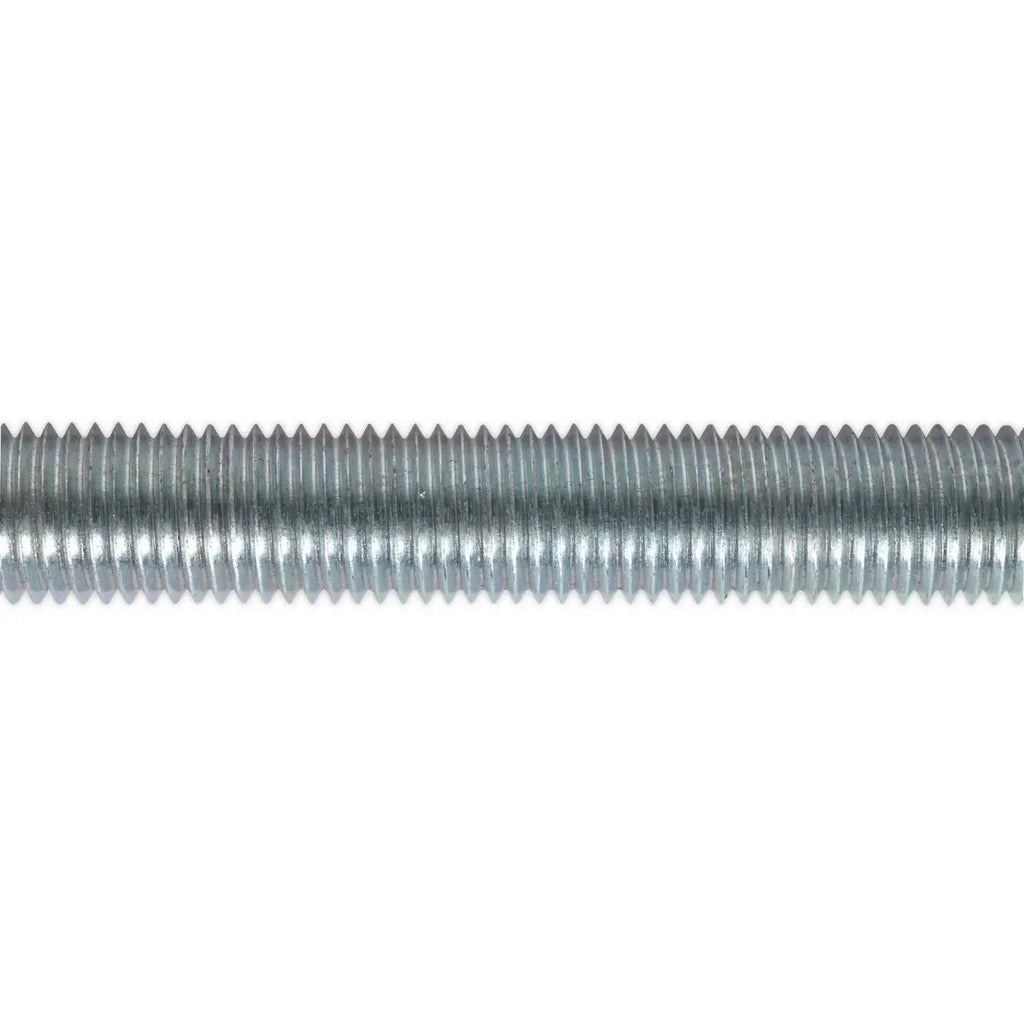 Sealey M6-24 1m Studding Threaded Bar Zinc Plated 
