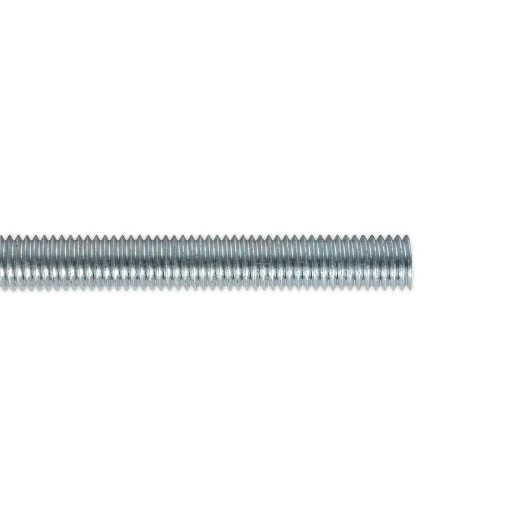 Sealey M6-24 1m Studding Threaded Bar Zinc Plated 