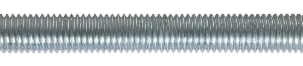 Sealey M6-24 1m Studding Threaded Bar Zinc Plated 