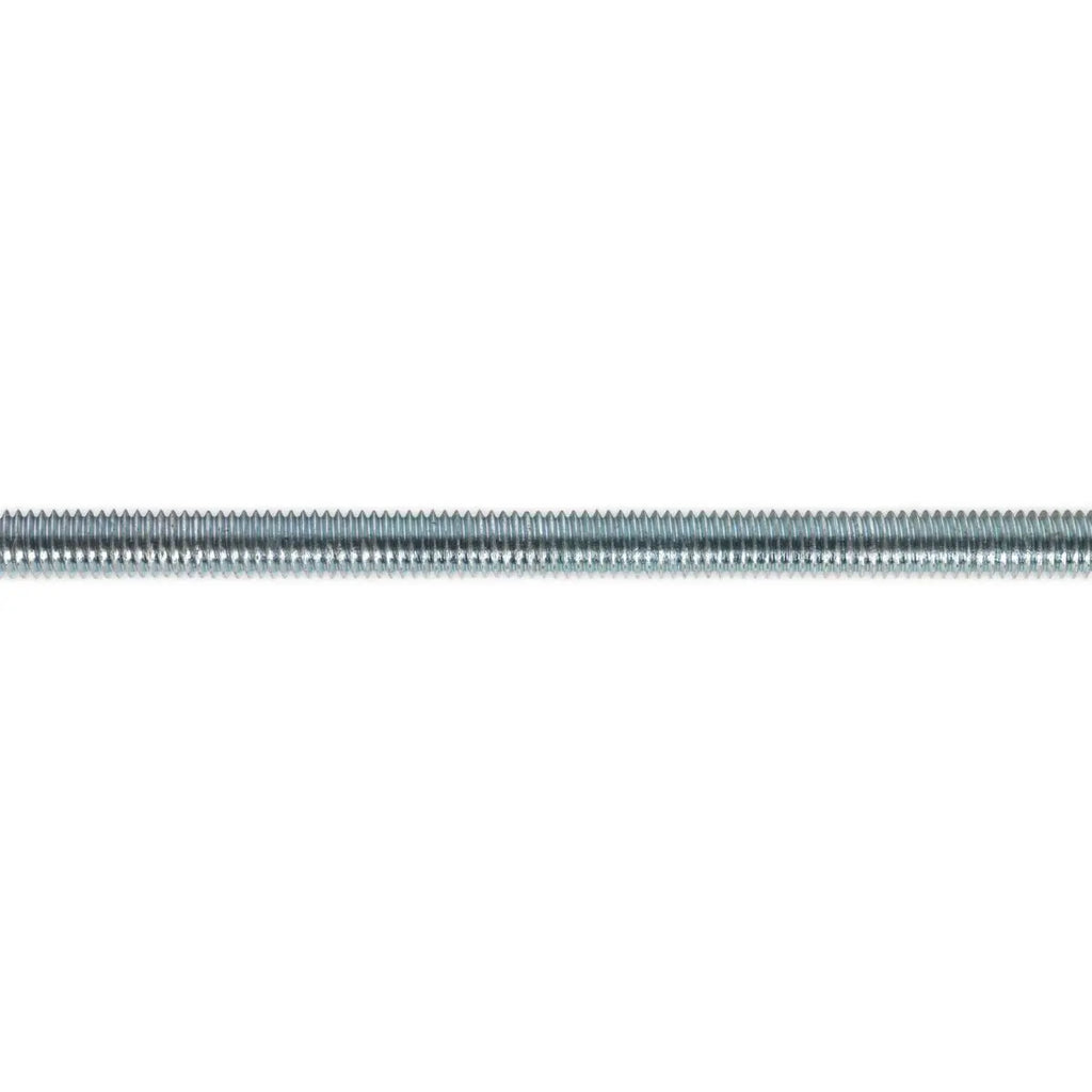 Sealey M6-24 1m Studding Threaded Bar Zinc Plated 