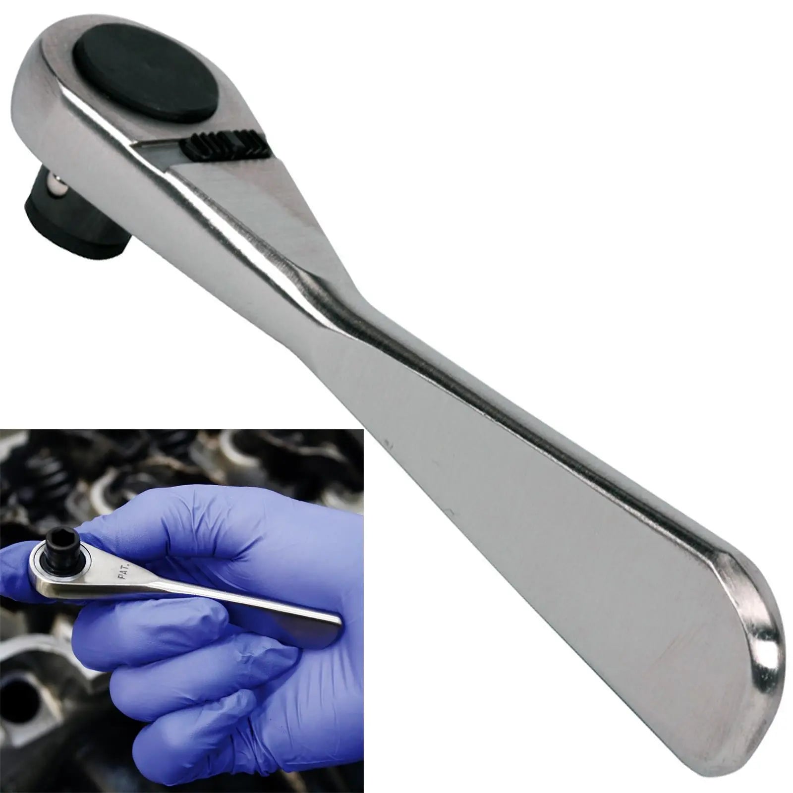 Sealey Micro Ratchet Bit Driver 1/4" Hex 72 Tooth Stainless Steel Screwdriver 