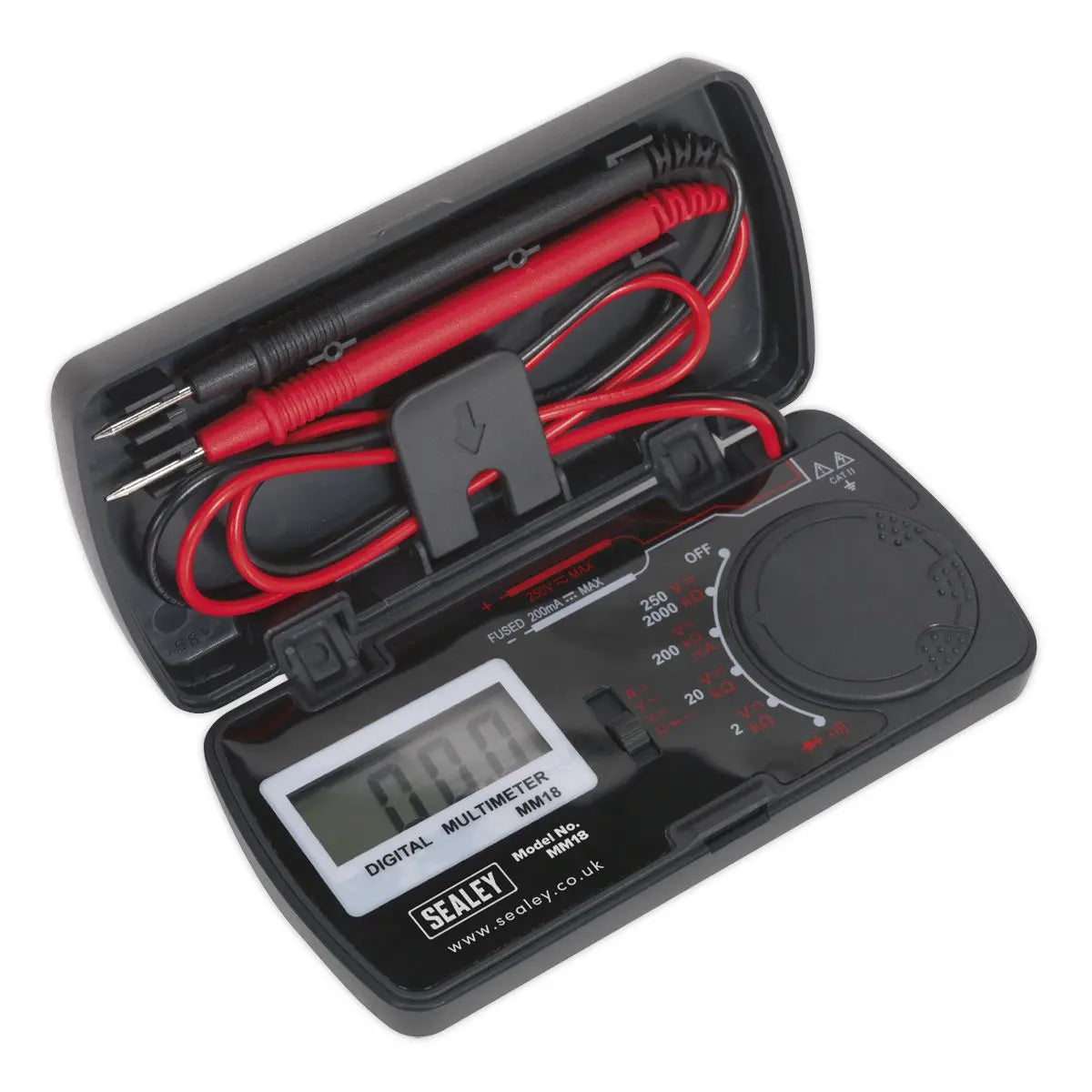 Sealey Pocket Multimeter AC DC Voltage Resistance Electrican Compact 