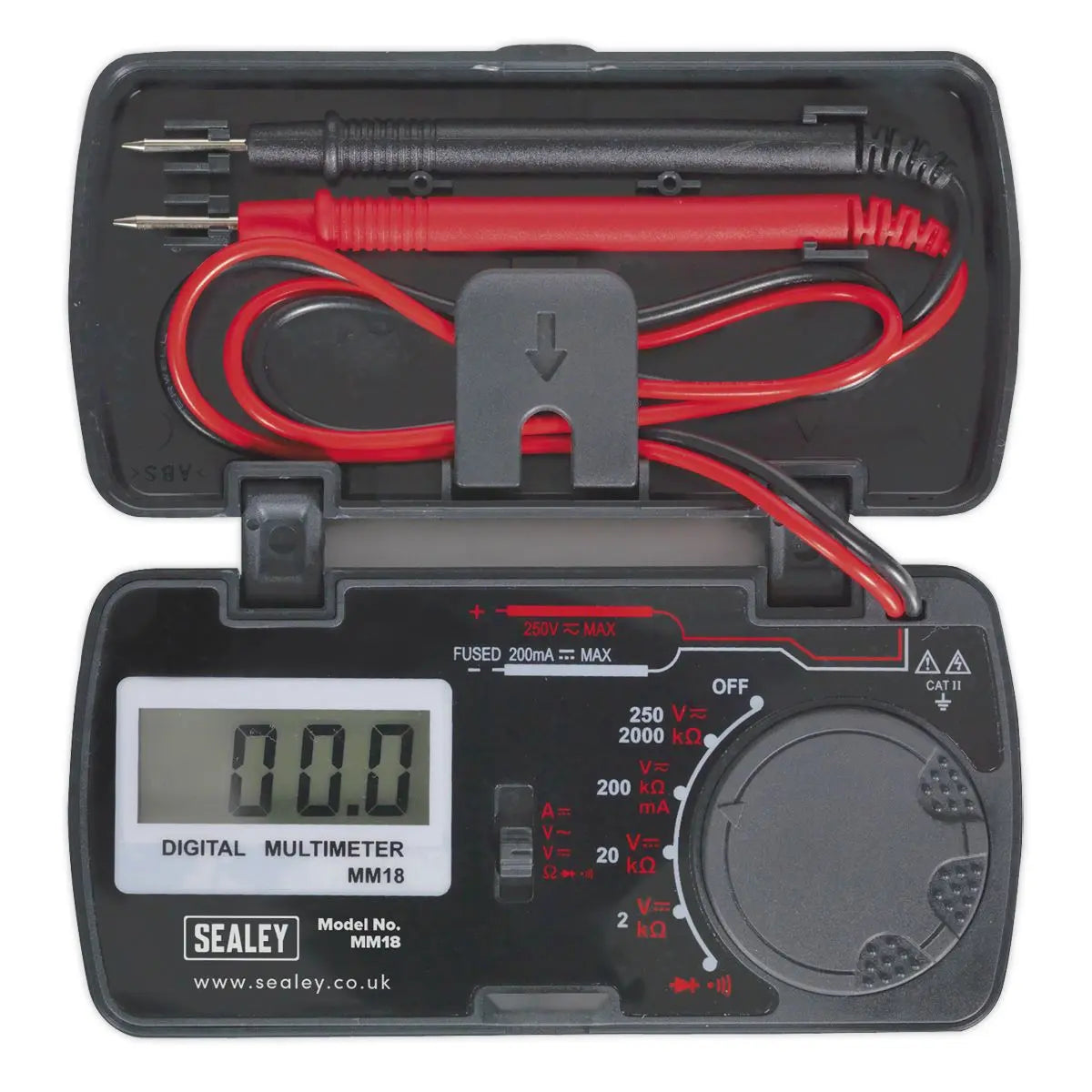 Sealey Pocket Multimeter AC DC Voltage Resistance Electrican Compact 