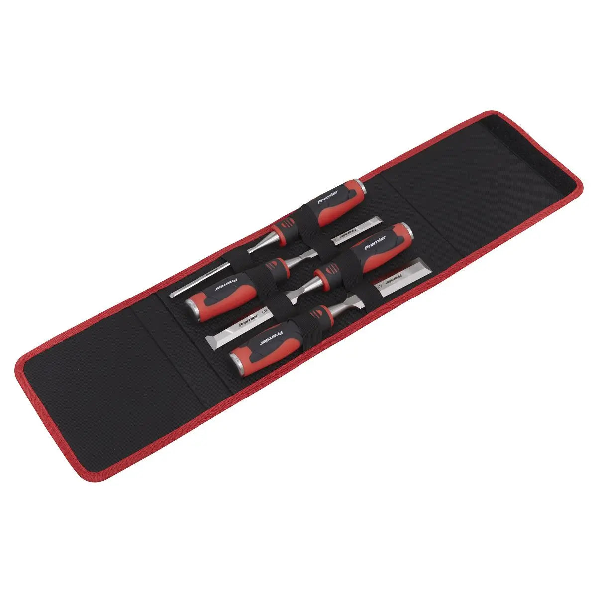 Sealey Premier Hammer-Thru Wood Chisel 4pc Set 