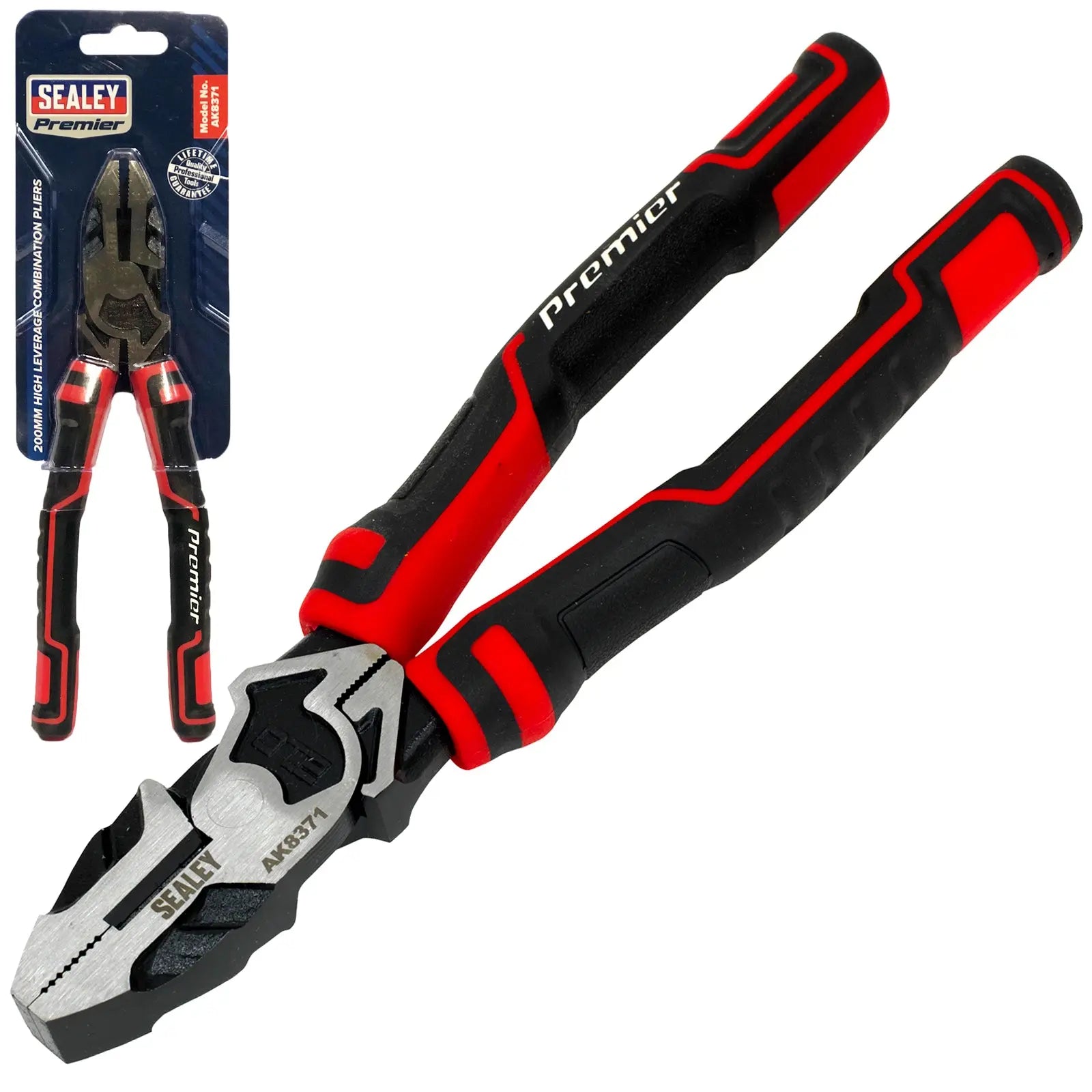 Sealey Premier High Leverage Pliers Comfort Grip Handles 
