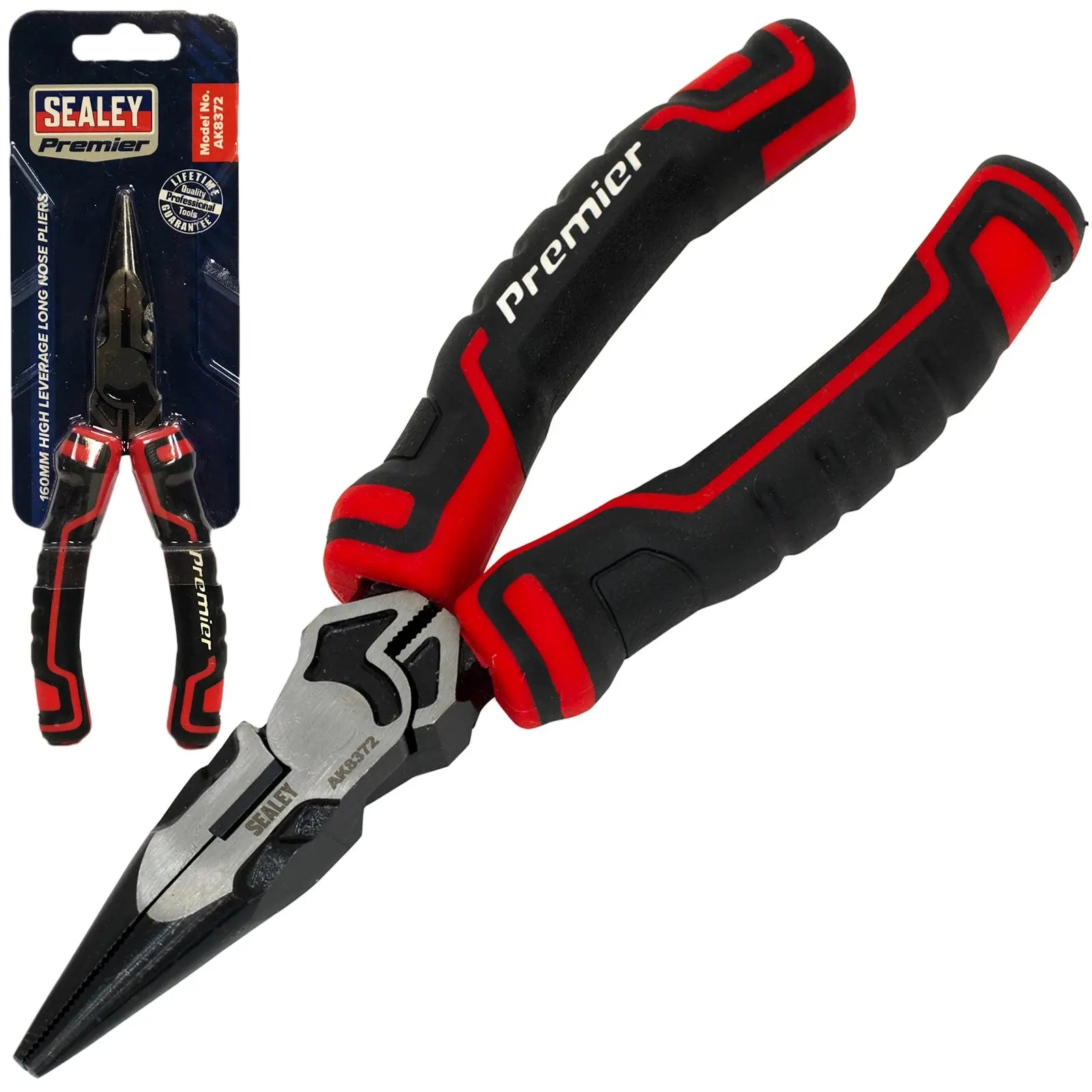 Sealey Premier High Leverage Pliers Comfort Grip Handles 