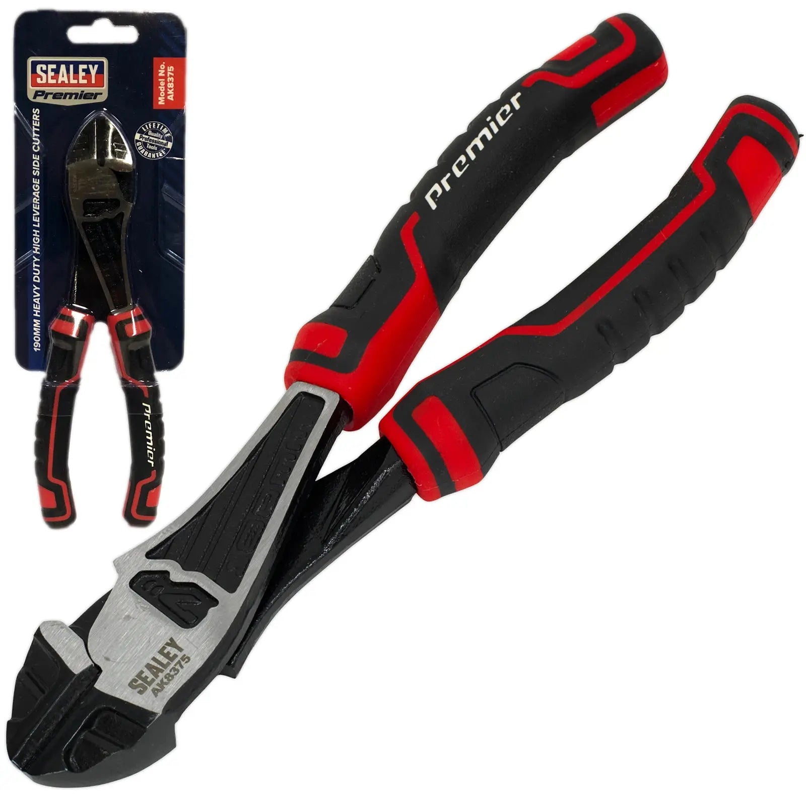 Sealey Premier High Leverage Pliers Comfort Grip Handles 