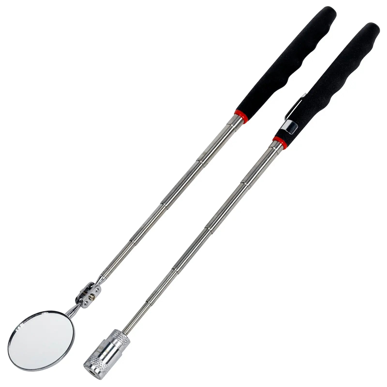 Siegen 2pc Inspection Mirror & LED Pickup Tool Set 