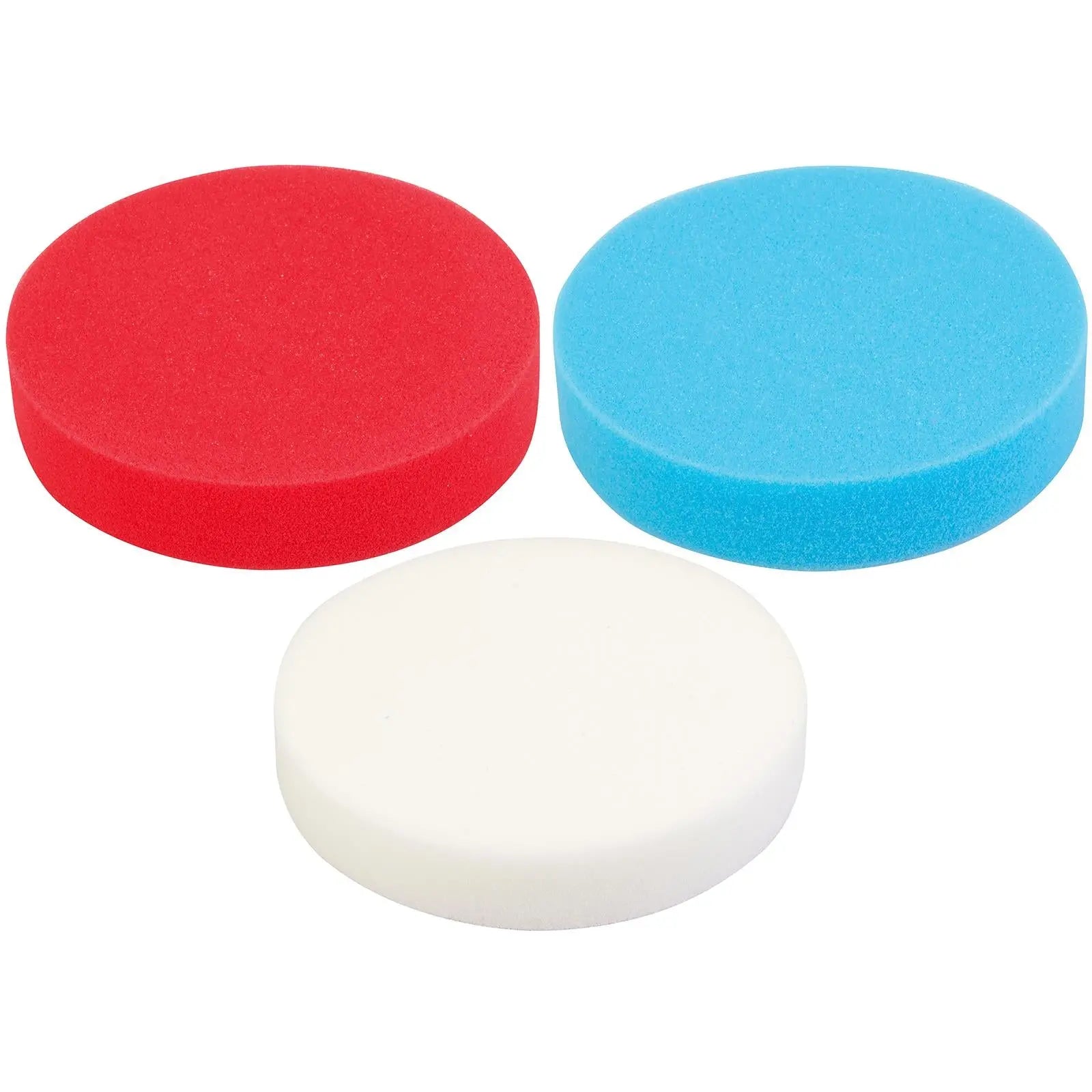 Silverline 150mm Hook & Loop Foam Polishing Heads Red, Blue Or White 