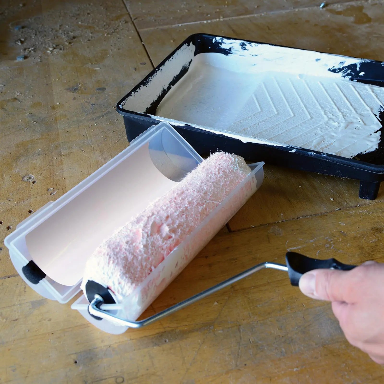 Silverline 230mm (9") Paint Roller Cover Decorating Airtight Seal Cleaner 