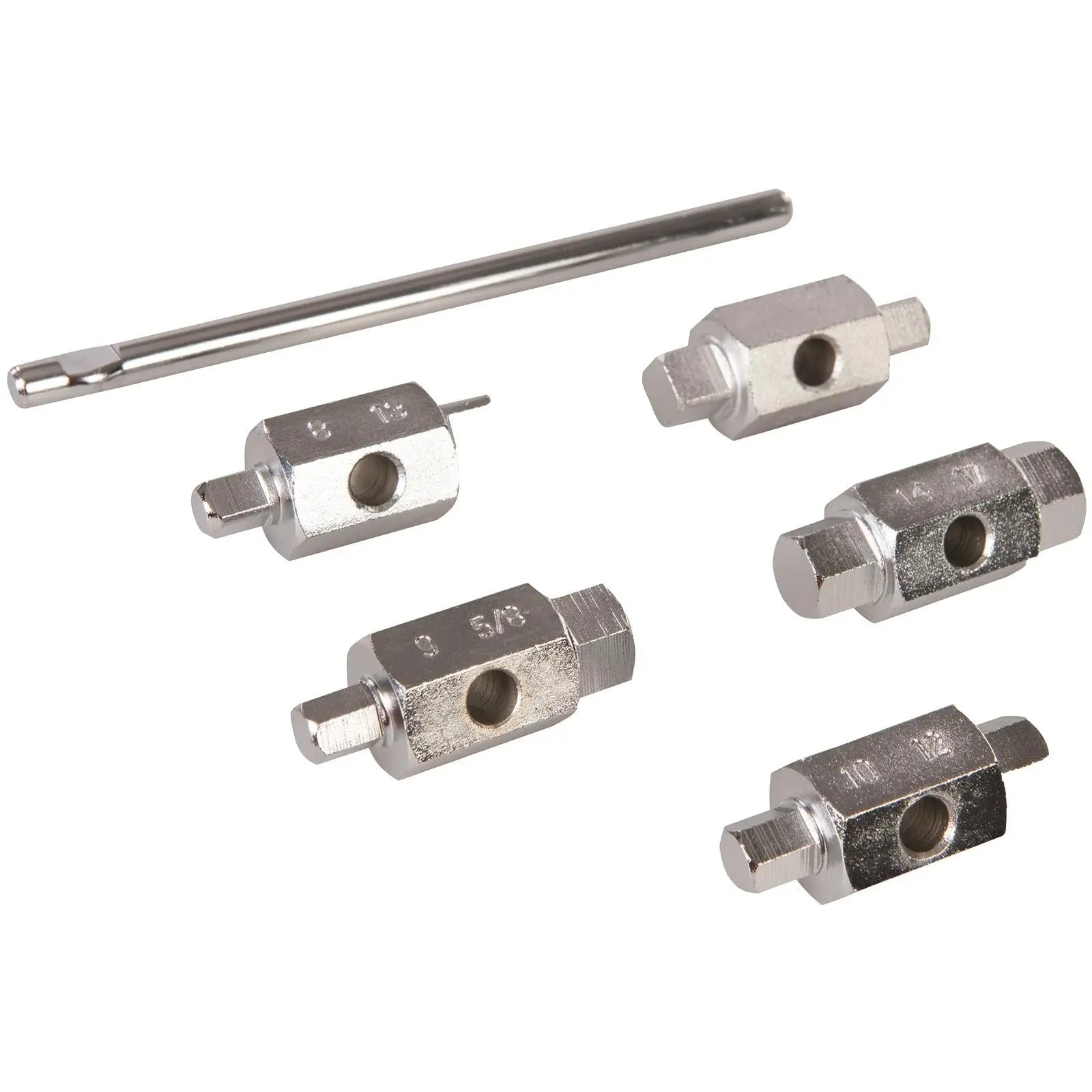 Silverline Oil Drain Plug Key Set 6 Piece 