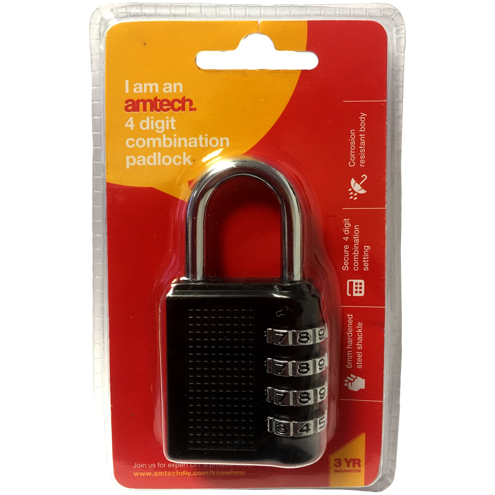 heavy duty 70mm security padlock - Amtech