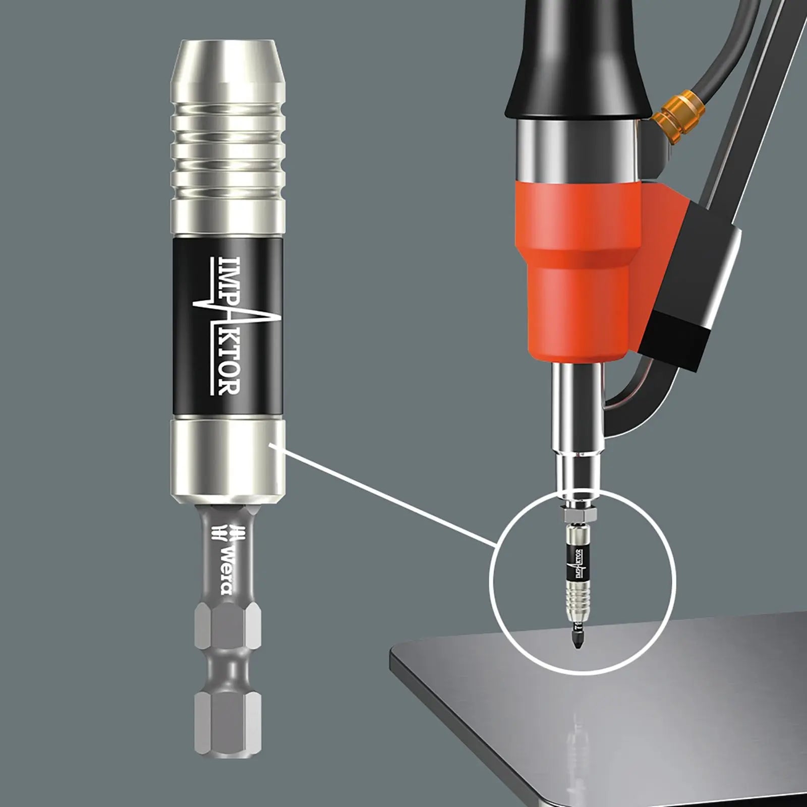 Wera Impaktor Bit Box PZ2 x 15 Bits Plus 897/4 Impaktor Magnetic Bit Holder 1/4" Hex 