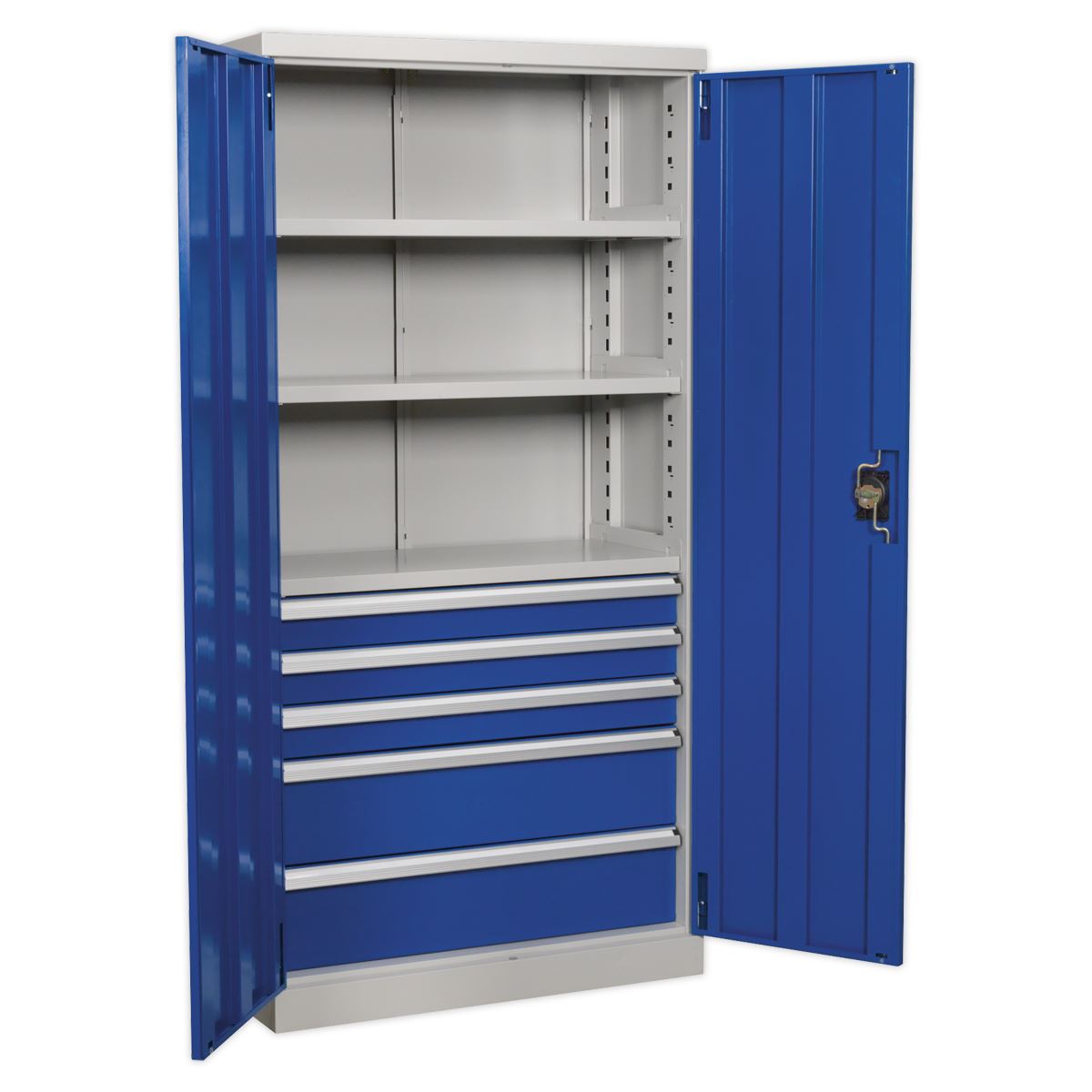 Sealey Premier Industrial Industrial Cabinet 5 Drawer 3 Shelf 1800mm