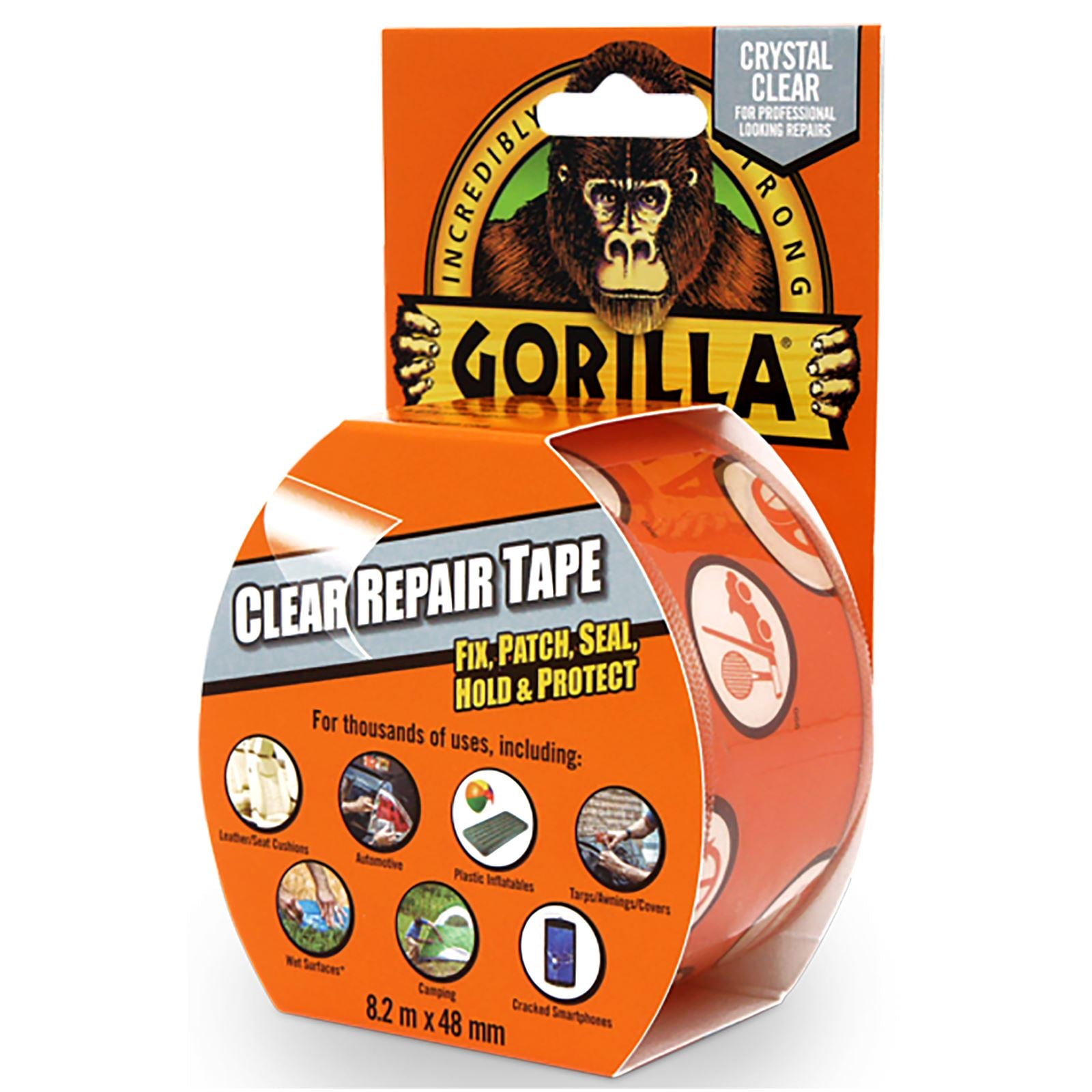 Gorilla 48mm x 8.2m Crystal Clear Repair Tape
