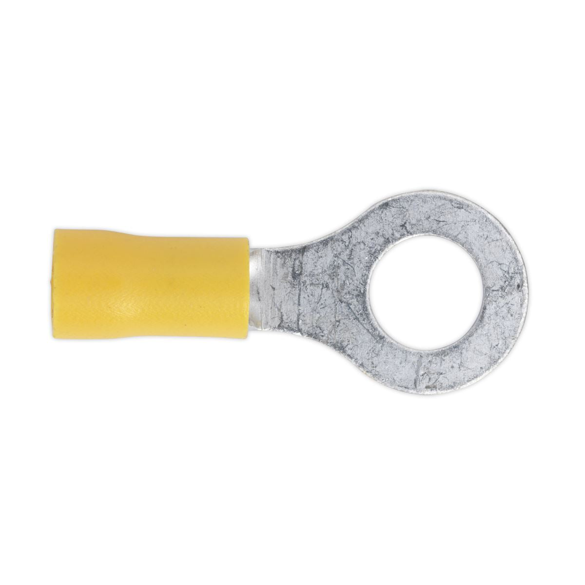 Sealey 100 Pack 8.4mm (5/16") Yellow Easy Entry Ring Terminal
