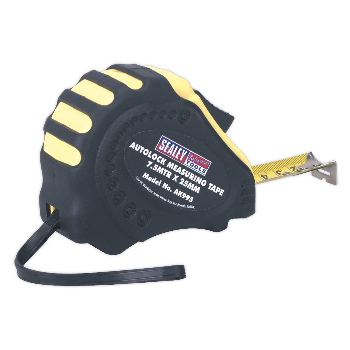 Sealey Auto Lock Tape Measure 7.5m(25ft) x 25mm - Metric/Imperial