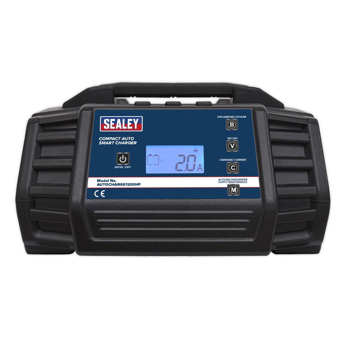 Sealey Compact Auto Smart Charger & Maintainer 12A 12/24V