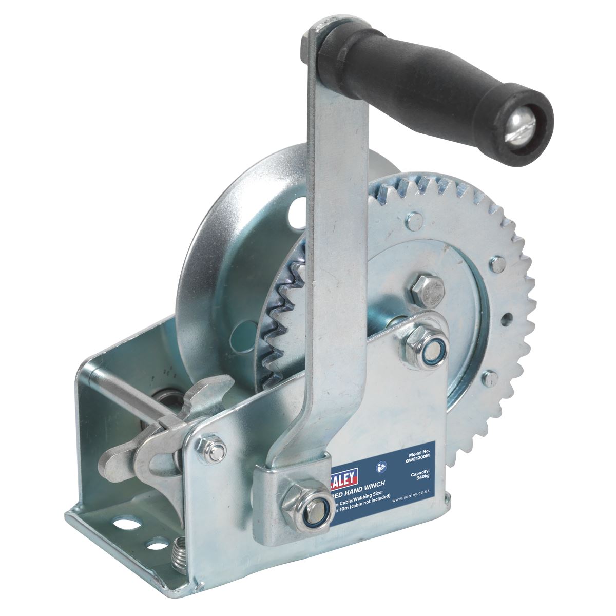 Sealey Geared Hand Winch 540kg Capacity