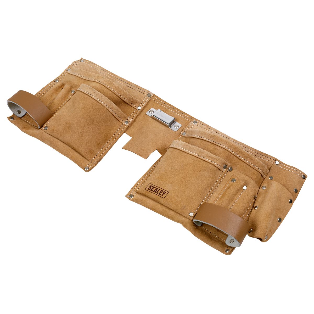 Sealey Double Pouch Leather Tool Belt