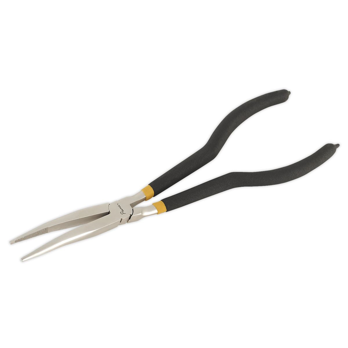 Sealey Premier Needle Nose Pliers 280mm Offset Ni-Fe Finish