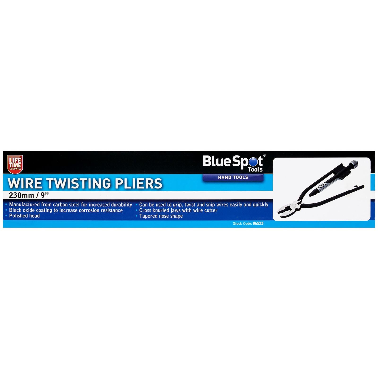 BlueSpot Wire Twisting Pliers 230mm (9")