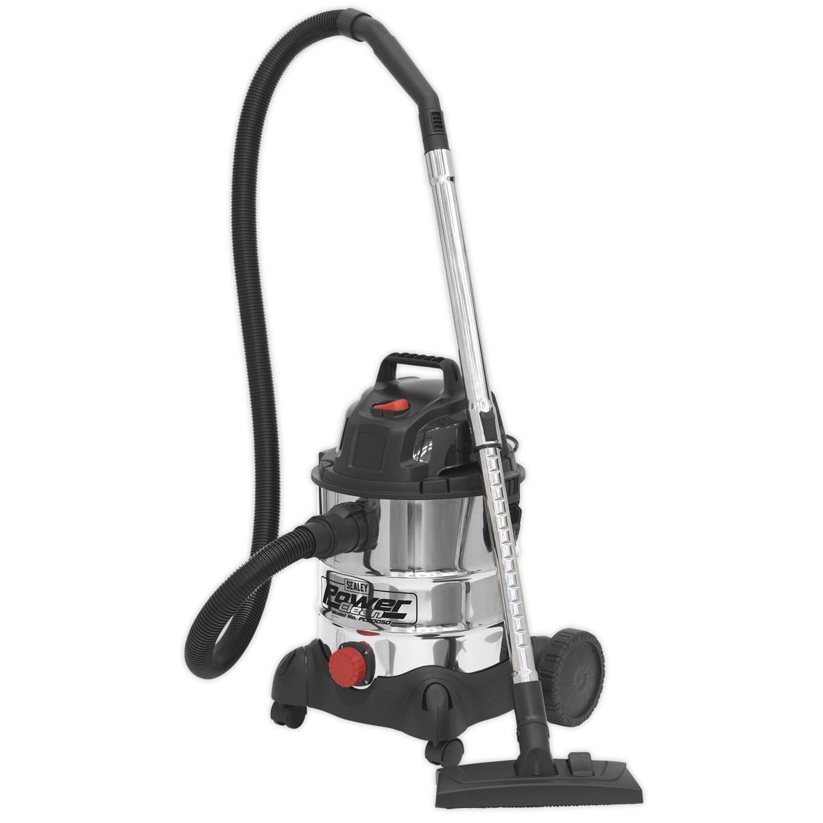 Sealey Vacuum Cleaner Industrial Wet & Dry 20L 1250W/230V Stainless Drum