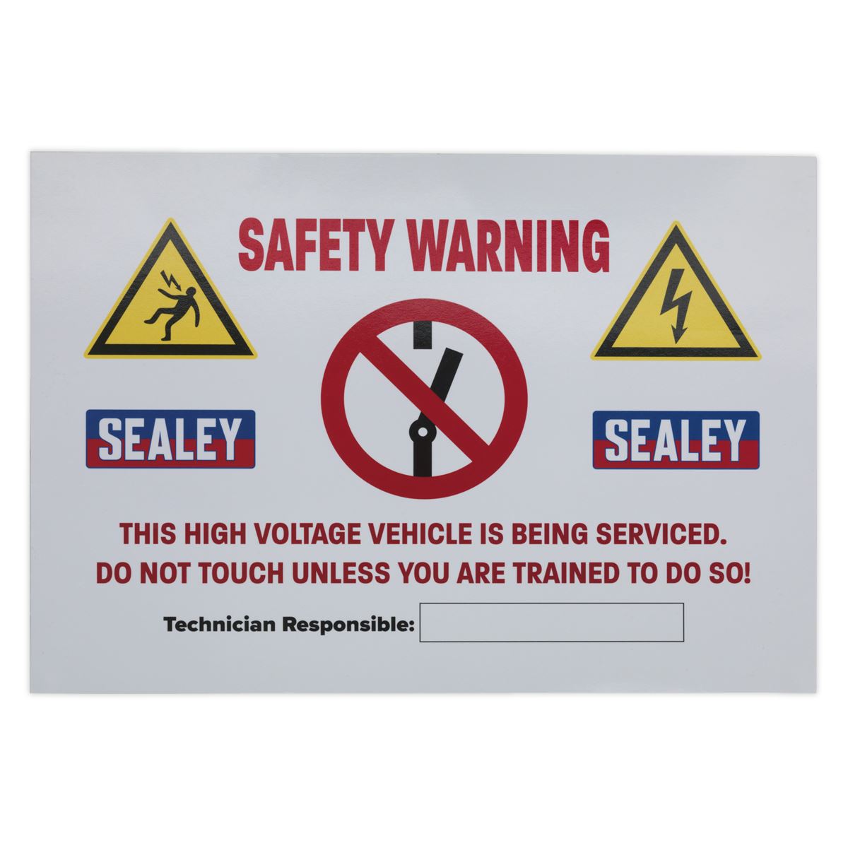 Sealey Hybrid/Electric Vehicle Warning Sign