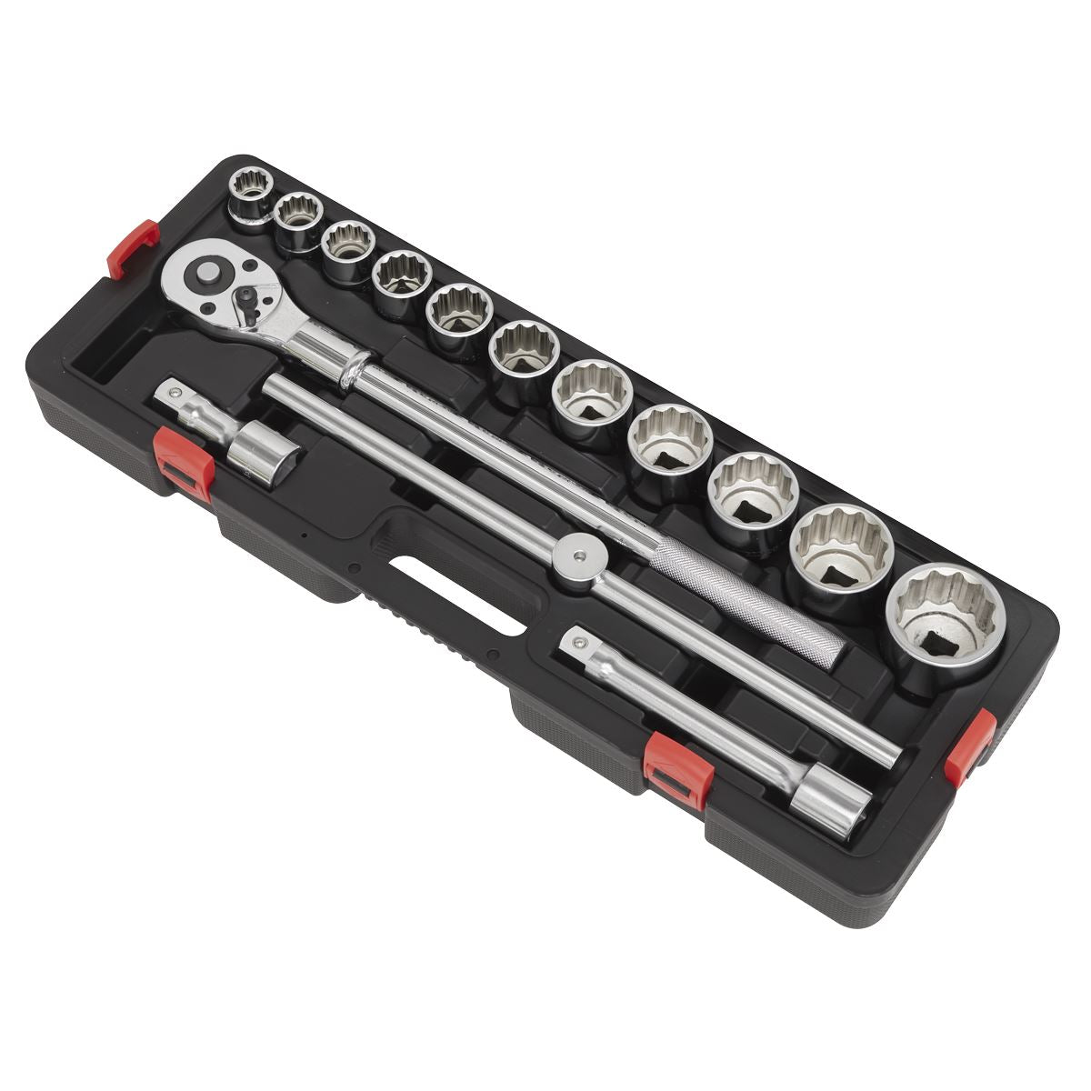 Sealey Premier Socket Set 3/4"Sq Drive 12-point WallDrive® 15pc Metric