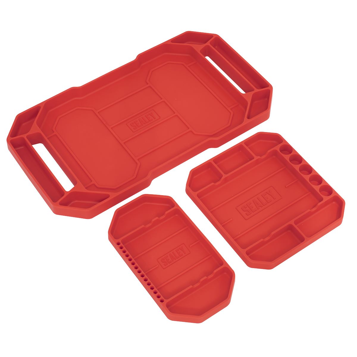 Sealey Flexible Tool Trays Non-Slip - Pack of 3