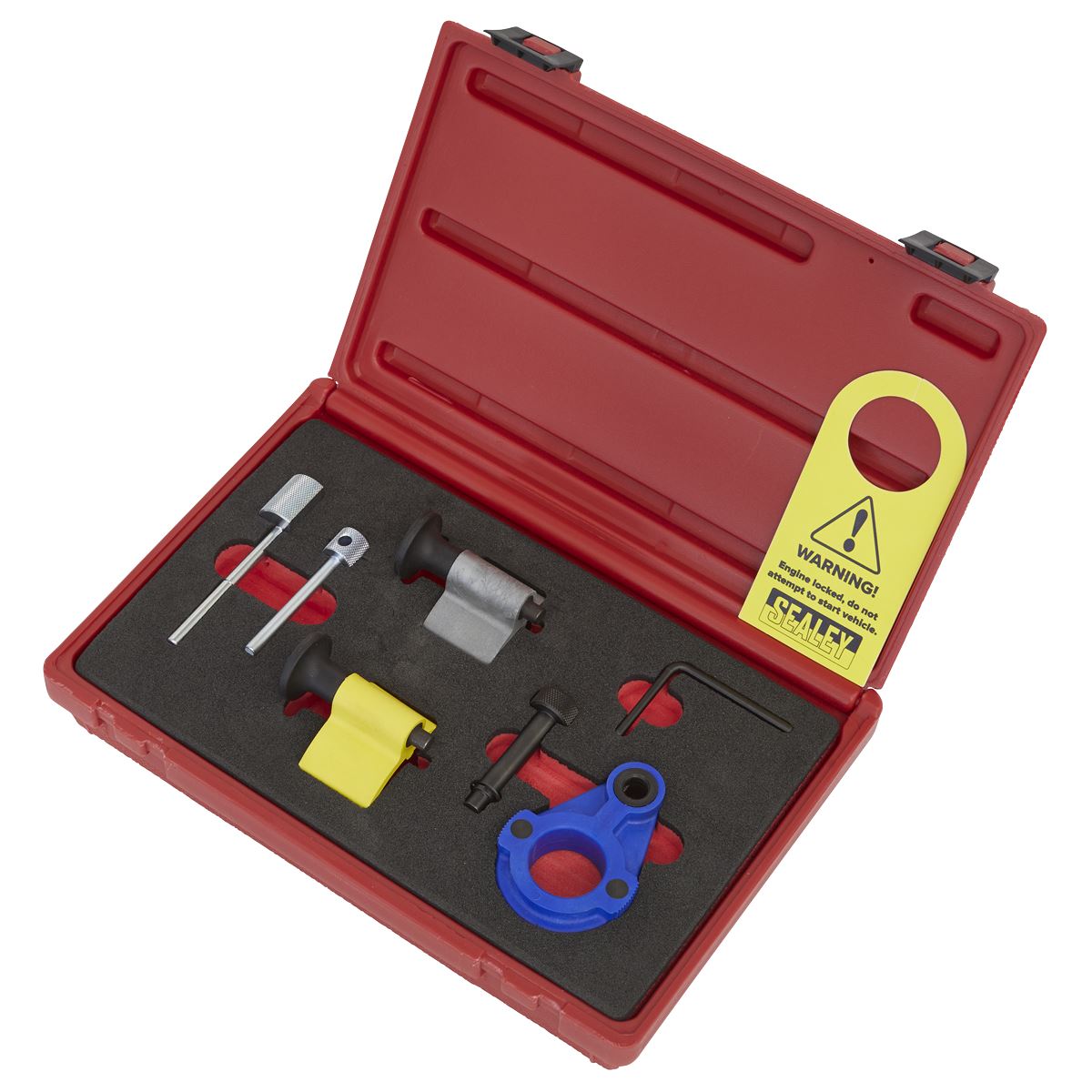 Sealey Diesel Engine Timing Tool Kit 1.2D/1.4D/1.6D/2.0D - for VAG, Ford & Mitsubishi - Belt Drive