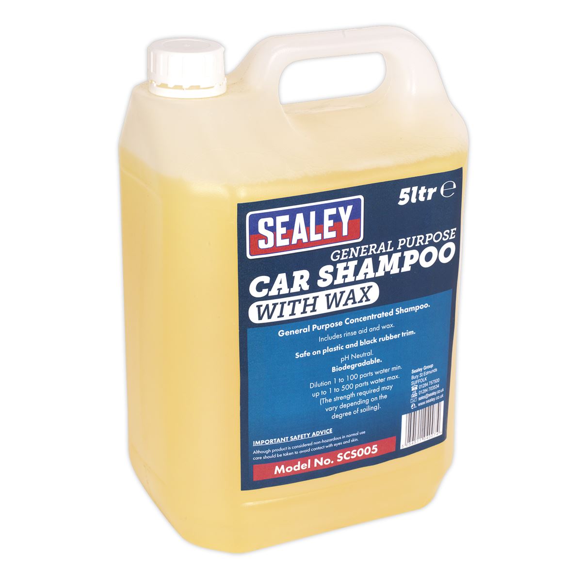 Sealey Car Shampoo with Wax 5L