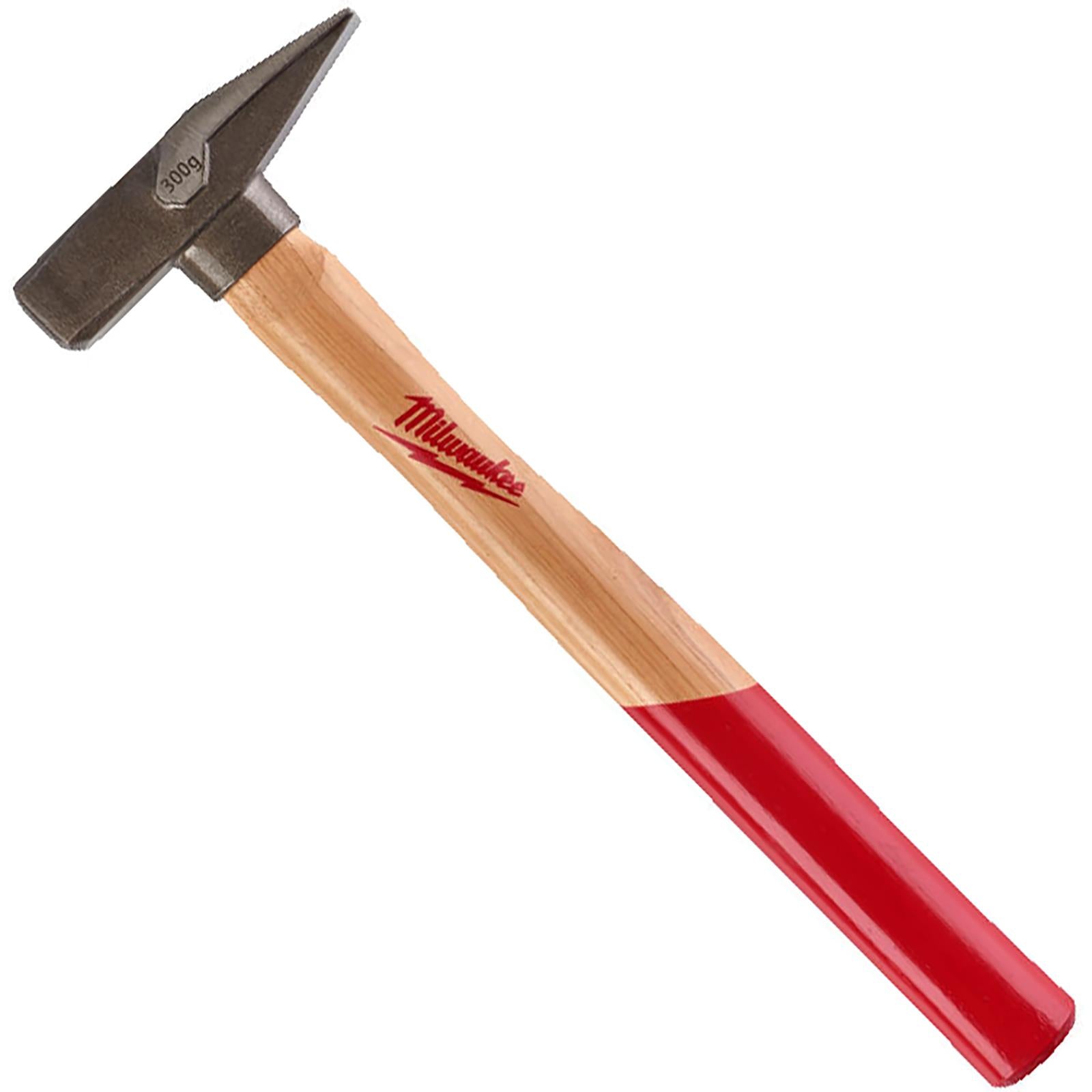 Milwaukee Engineers Hammer with Hickory Wooden Shaft 300g