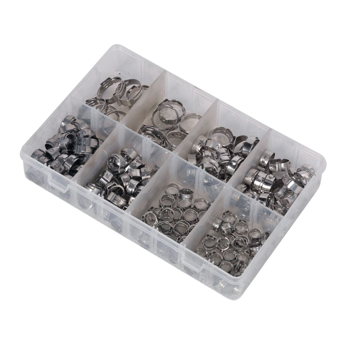 Sealey O-Clip Single Ear Assortment 160pc Stainless Steel