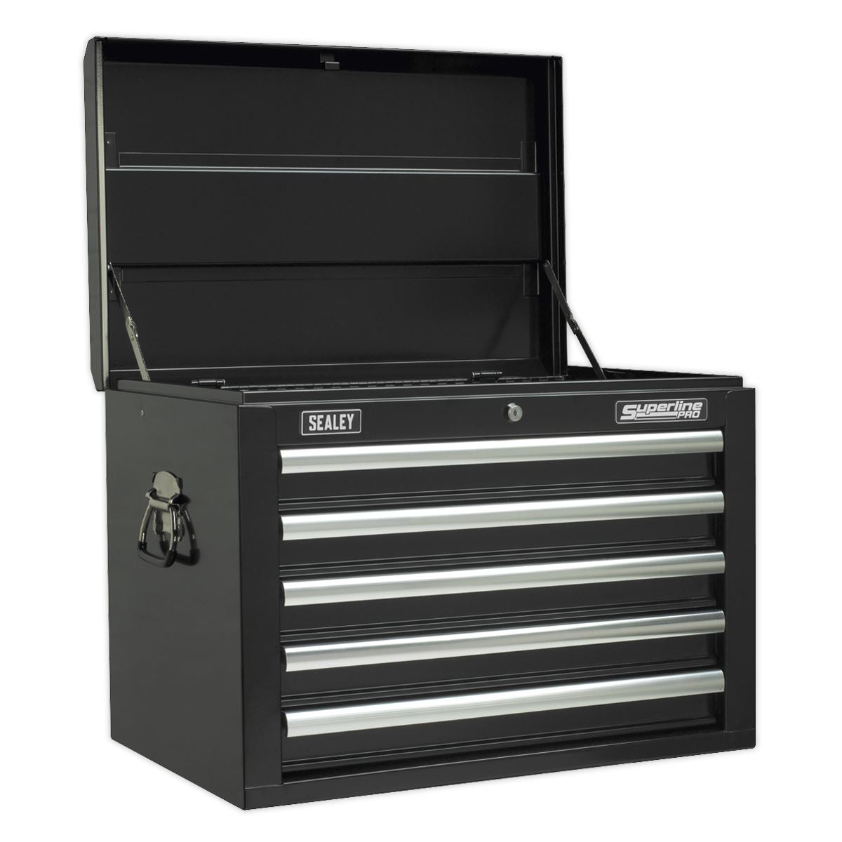Sealey Superline Pro Topchest 5 Drawer with Ball-Bearing Slides - Black
