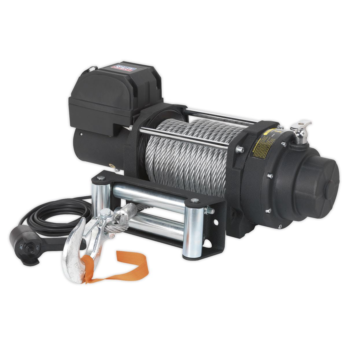 Sealey Premier Recovery Winch 8180kg(18000lb)Line Pull 12V Industrial