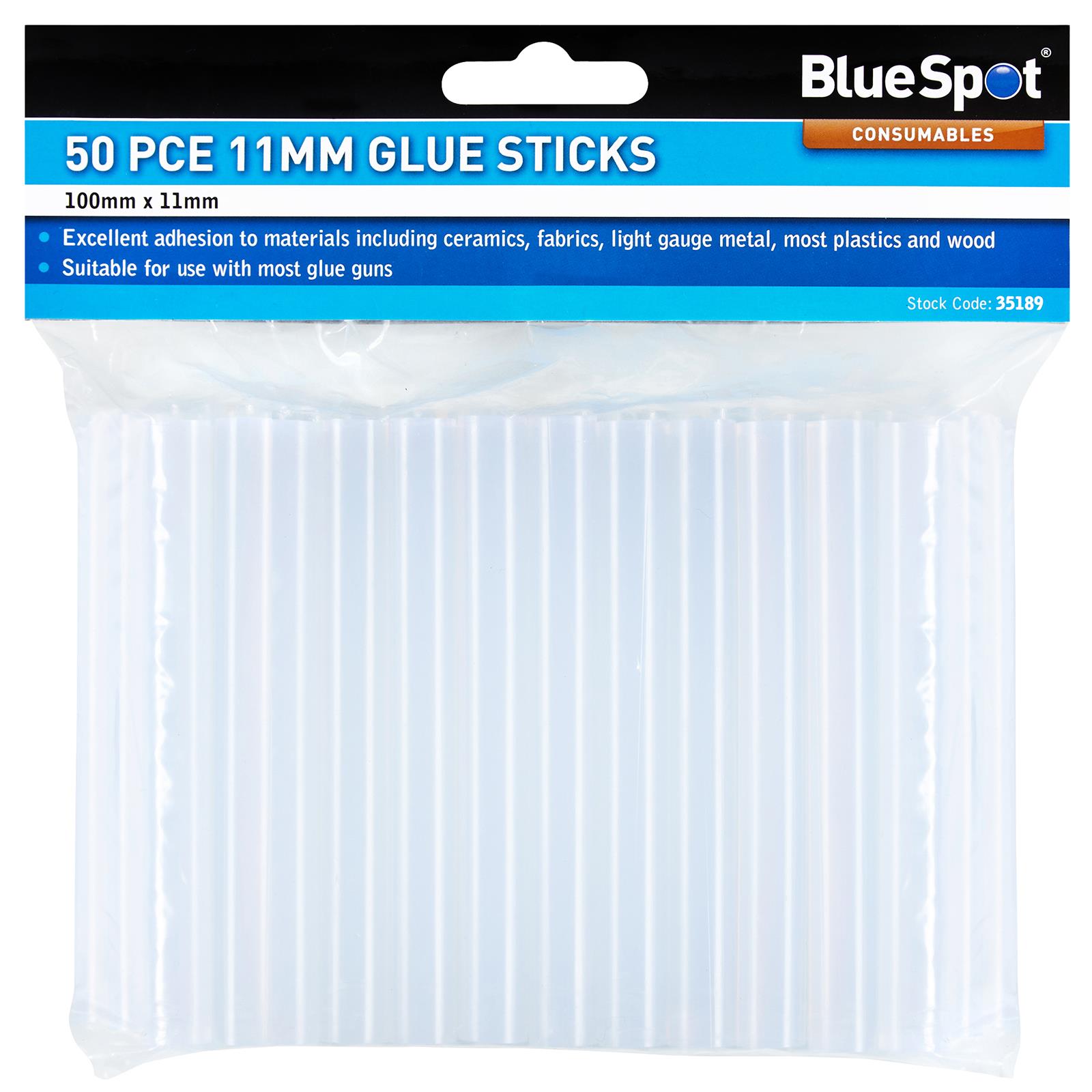BlueSpot 11mm Glue Sticks 50 Pieces