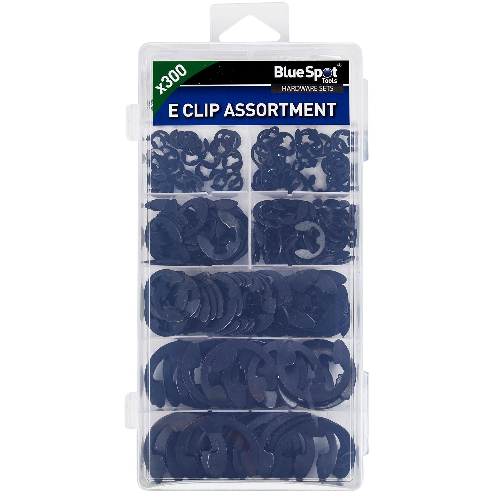 BlueSpot Assorted E Clip Set 300pc