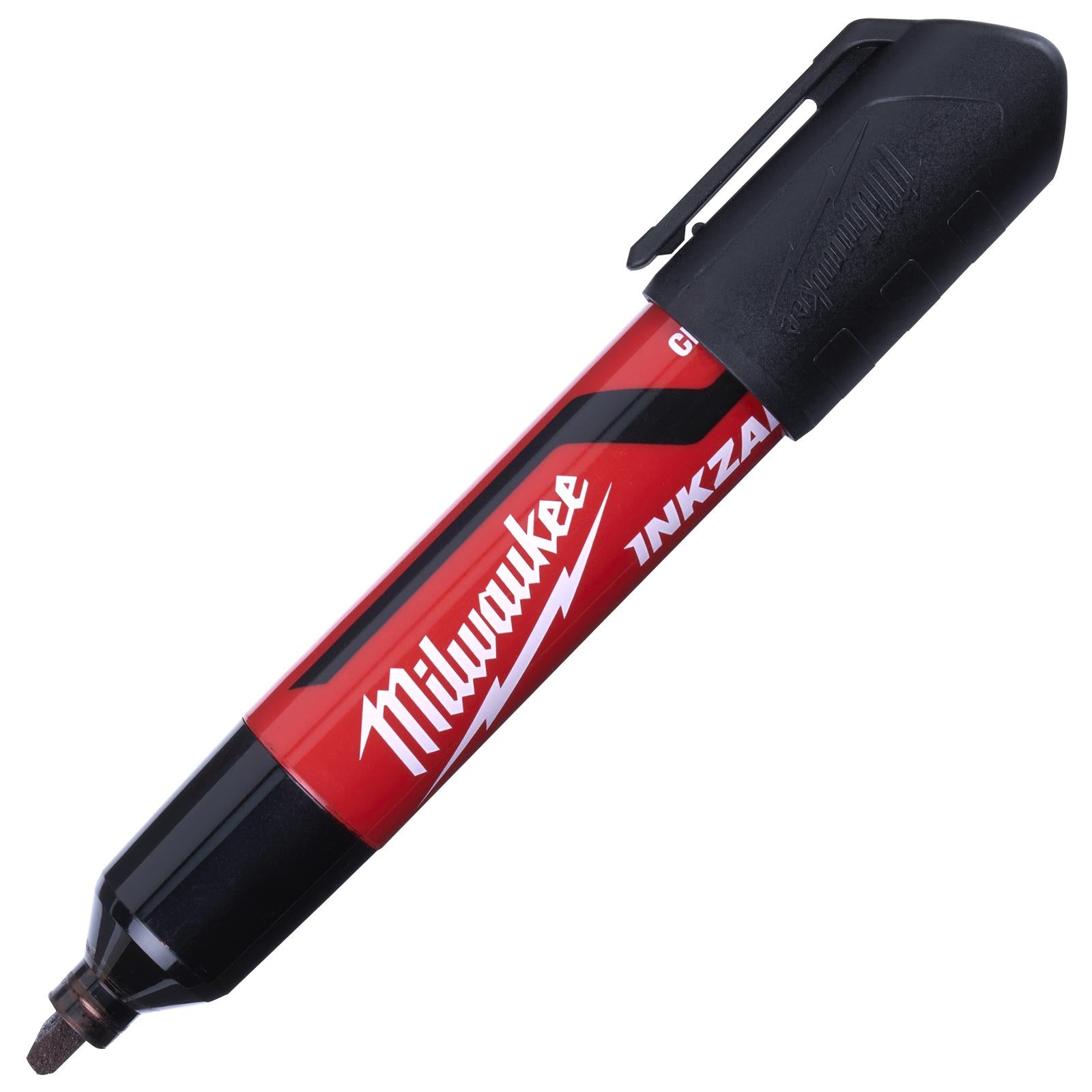 Milwaukee INKZALL Chisel Tip Marker Pen 3 Piece Black